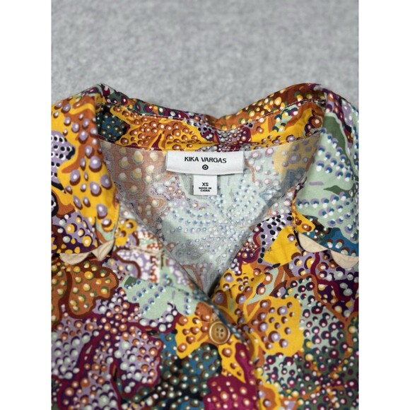 Kika Vargas x Target Dress Womens Size XS Anemone Floral Mini Cottagecore Boho - Picture 6 of 10